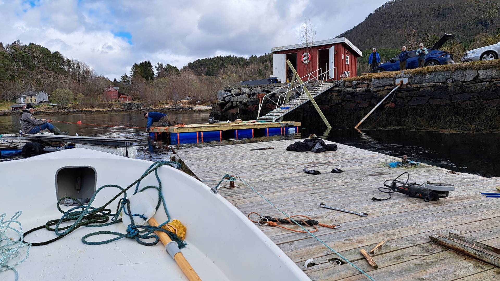 Utskifting av den innerste brygga